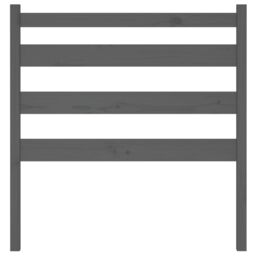 Berkfield Home Bed Headboard Grey 96x4x100 cm Solid Wood Pine - Size: 96 x 4 x 100 cm - thumbnail 4