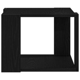 Berkfield Home Coffee Table Black oak 40x40x30 cm Engineered wood - Size: 40 x 40 x 30 cm - thumbnail 7