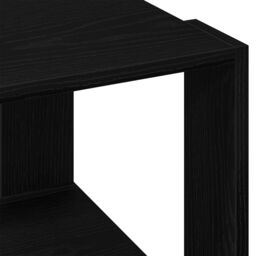 Berkfield Home Coffee Table Black oak 40x40x30 cm Engineered wood - Size: 40 x 40 x 30 cm - thumbnail 8