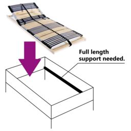 Berkfield Home Slatted Bed Base with 42 Slats 7 Zones 80x200 cm - thumbnail 6