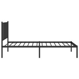 Berkfield Home Metal Bed Frame with Headboard Black 90x190 cm Single - thumbnail 6