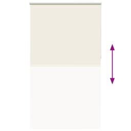 Berkfield Home Roller Blind Blackout Off-White 140x230 cm Fabric Width 136.6 cm Polyester in White - thumbnail 5