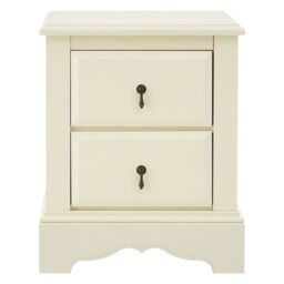 Orsina Stylish 2 Drawers Chest, Modern Chest Of Drawers For Livingroom, Sleek Minimalist Storage Chest For Lounge in Cream - thumbnail 7