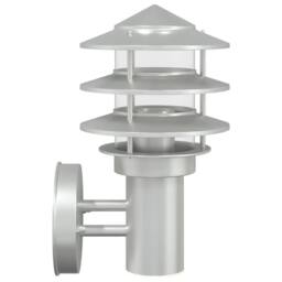 Berkfield Home Outdoor Wall Lights 2pcs Silver Stainless Steel - thumbnail 5