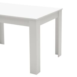 Living and Home Rectangular Wooden Dining Table in White - thumbnail 7