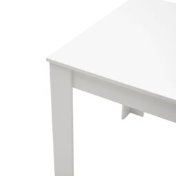 Living and Home Rectangular Wooden Dining Table in White - thumbnail 9
