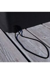 Home Discount Garden Vida Outdoor Patio Furniture Cover UKFR Fabric 123 x 120 x 76cm in Black - Size: 123 x 120 x 76 cm - thumbnail 5