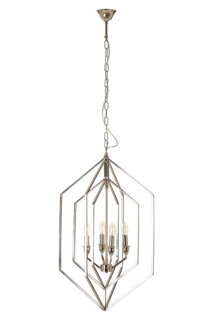 Orsina Venice Hexagonal Chandelier in Silver - image 1