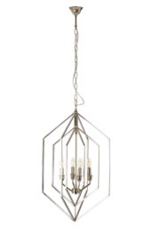 Orsina Venice Hexagonal Chandelier in Silver - thumbnail 1