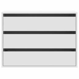 Berkfield Home Classic Corner Chest of Drawers White 80x41x58 cm Engineered Wood - Size: 80 x 41 x 58 cm - thumbnail 4