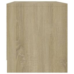 Berkfield Home TV Cabinet Sonoma Oak 90x35x40 cm Engineered Wood in Beige - Size: 90 x 35 x 40 cm - thumbnail 6