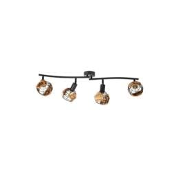 Netlighting Java Ceiling Spotlight Bar Black 4x E14