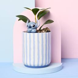Disney Stitch Planter with 3D Stitch & Faux Plant - thumbnail 1