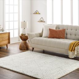 Livabliss Cloudy Shag-Geometric Grey Beige Soft Plush Pile Living Bedroom Rug - Size: 120 cm x 170 cm - thumbnail 8