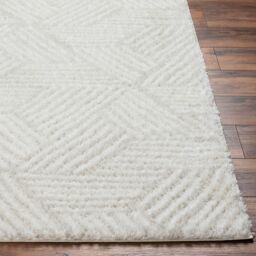 Livabliss Cloudy Shag-Geometric Grey Beige Soft Plush Pile Living Bedroom Rug - Size: 120 cm x 170 cm - thumbnail 5