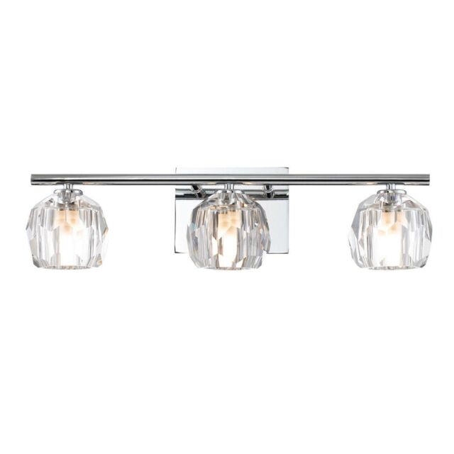 Netlighting Quoizel Regalia Wall Lamp Polished Chrome 3000K IP44 in Grey - image 1