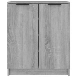 Berkfield Home Shoe Cabinet Grey Sonoma 59x35x70 cm Engineered Wood - Size: 59 x 35 x 70 cm - thumbnail 3