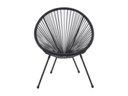 Vente-unique Set Of 2 Black Woven Resin Garden Armchairs - ALIOS II By MYLIA - thumbnail 5