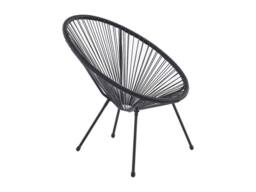 Vente-unique Set Of 2 Black Woven Resin Garden Armchairs - ALIOS II By MYLIA - thumbnail 4