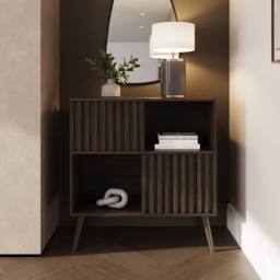 GFW Rowan Compact Sideboard in Walnut - thumbnail 1