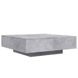 Berkfield Home Coffee Table Concrete Grey 100x100x31 cm Engineered Wood - Size: 100 x 100 x 31 cm - thumbnail 2