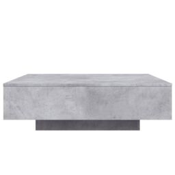 Berkfield Home Coffee Table Concrete Grey 100x100x31 cm Engineered Wood - Size: 100 x 100 x 31 cm - thumbnail 6