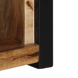 Berkfield Home TV Cabinet 80x30x35 cm Solid Rough Wood Mango in Brown - Size: 80 x 30 x 35 cm - thumbnail 8