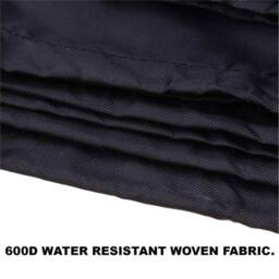 Nordara Heavy Duty 600D Oxford Waterproof Stacking Chair Cover in Black - Size: 110 cm x 35 cm - thumbnail 3