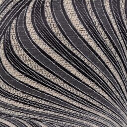 Paoletti Gatsby Jacquard Polyester Filled Cushion in Black - Size: 50 cm x 50 cm - thumbnail 4