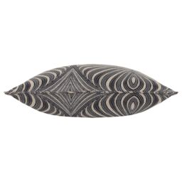 Paoletti Gatsby Jacquard Polyester Filled Cushion in Black - Size: 50 cm x 50 cm - thumbnail 3