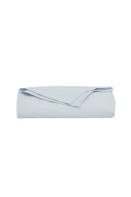 CHRISTY Pure Cotton Percale Flat Sheets in Pale Blue - Size: King Flat - image 1