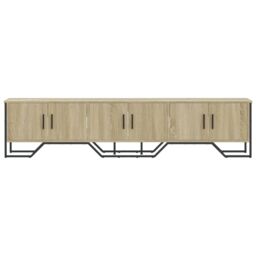 Berkfield Home TV Cabinet Sonoma Oak 180x34x41 cm Engineered Wood in Brown - Size: 180 x 34 x 41 cm - thumbnail 4