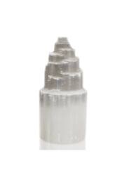 KDMD Natural Selenite Tower Lamp - Cleansing, Healing & Peaceful Light in Off-White - thumbnail 1