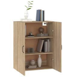 Berkfield Home Hanging Cabinet Sonoma Oak 69, 5x34x90 cm Engineered Wood in Light Tan - Size: 5 x 34 x 90 cm - thumbnail 5