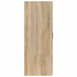 Berkfield Home Hanging Cabinet Sonoma Oak 69, 5x34x90 cm Engineered Wood in Light Tan - Size: 5 x 34 x 90 cm - thumbnail 7