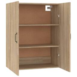 Berkfield Home Hanging Cabinet Sonoma Oak 69, 5x34x90 cm Engineered Wood in Light Tan - Size: 5 x 34 x 90 cm - thumbnail 8