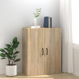 Berkfield Home Hanging Cabinet Sonoma Oak 69, 5x34x90 cm Engineered Wood in Light Tan - Size: 5 x 34 x 90 cm