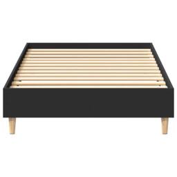 Berkfield Home Bed Frame No Mattress Black 90x200 cm Engineered Wood - thumbnail 5