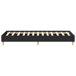 Berkfield Home Bed Frame No Mattress Black 90x200 cm Engineered Wood - thumbnail 6