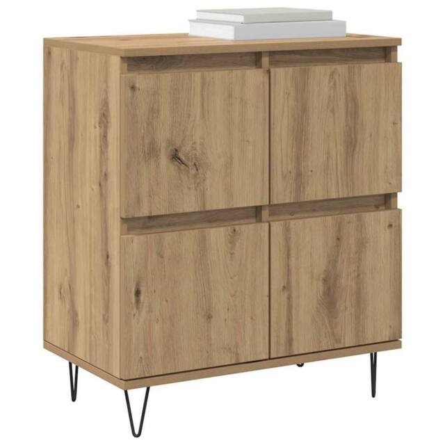 Berkfield Home Sideboard with Storage with Door Brown 60 x 35 x 70 cm Engineered wood - image 1