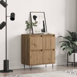 Berkfield Home Sideboard with Storage with Door Brown 60 x 35 x 70 cm Engineered wood - thumbnail 2