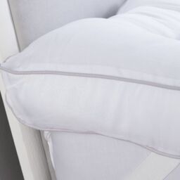 Snug City Duck Feather & Down Luxury Mattress Enhancer Bed Topper in White - Size: Small Double - thumbnail 3