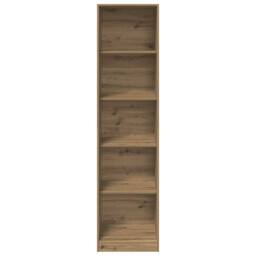 Berkfield Home Wardrobe Artisian Oak 50x50x200 cm Engineered Wood in Brown - Size: 50 x 50 x 200 cm - thumbnail 4