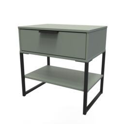Ready Assembled 2 U Tamworth Single 1 Drawer Bedside Cabinet (Ready Assembled) in Pale Green - thumbnail 3