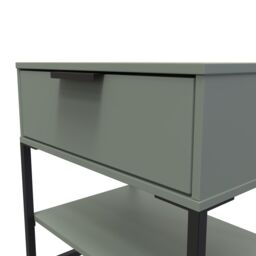 Ready Assembled 2 U Tamworth Single 1 Drawer Bedside Cabinet (Ready Assembled) in Pale Green - thumbnail 4