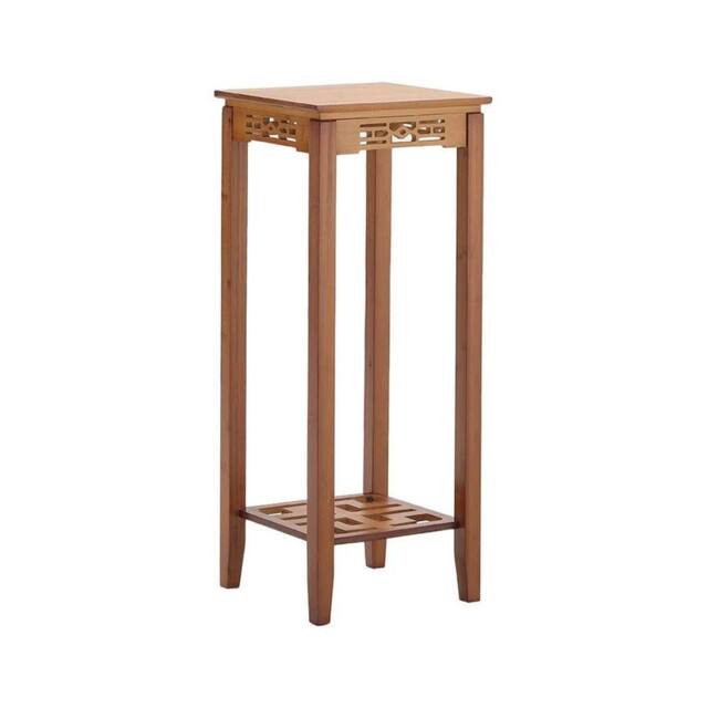 FORGEVIO Bamboo Plant Stand Tall Flower Pot Holder Indoor Display Shelf in Brown - image 1