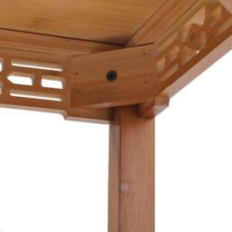 FORGEVIO Bamboo Plant Stand Tall Flower Pot Holder Indoor Display Shelf in Brown - thumbnail 5