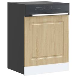Berkfield Home Decorative Dishwasher Panel¬†Kalmar¬†Sonoma Oak 60x1.5x67 cm Engi in Tan - thumbnail 2