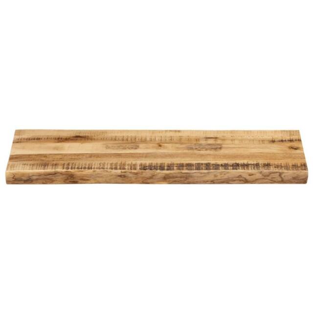Berkfield Home Table Top Live Edge 90x40x2.5 cm Solid Wood Rough Mango in Brown - image 1