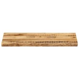 Berkfield Home Table Top Live Edge 90x40x2.5 cm Solid Wood Rough Mango in Brown - thumbnail 1